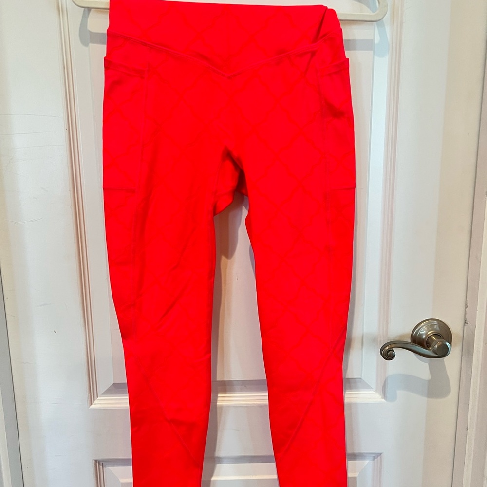 Beautiful bright pink leggings by she fit